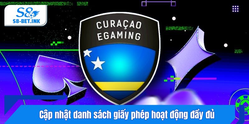 Cập nhật danh sách giấy phép hoạt động đầy đủ