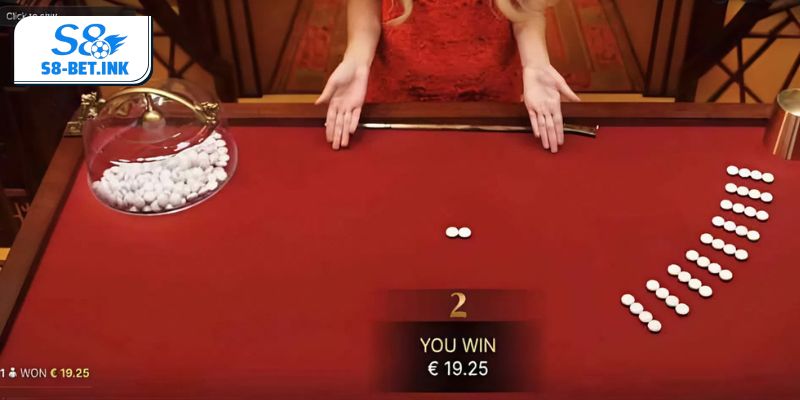 Mỗi bàn cược Fantan chia thành nhiều cửa khác nhau