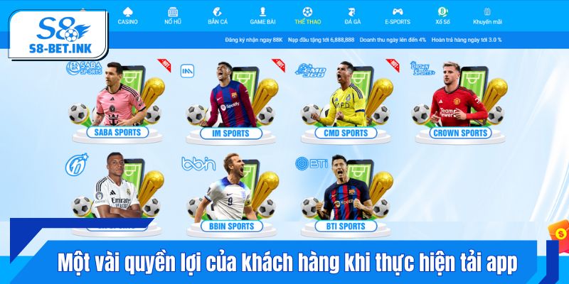 Một vài quyền lợi của khách hàng khi thực hiện tải app 